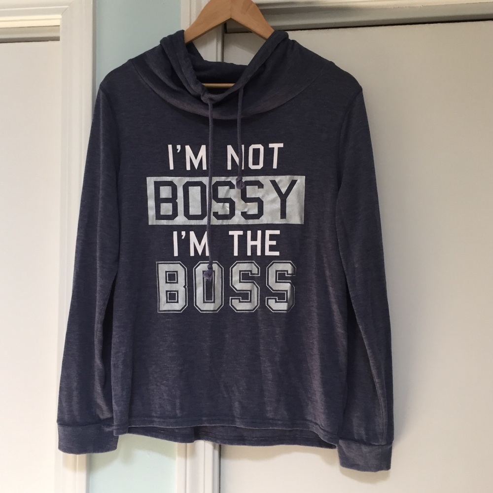 Women’s Slouchy Neck Long Sleeve Shirt Large